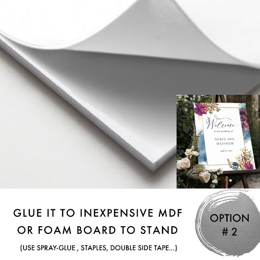 Elegantes Watercolor Celestial Begrüßungszeichen Poster