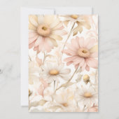 Elegantes Watercolor Daisy Brautparty Einladung (Rückseite)