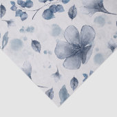 Elegantes Watercolor Dusty Blumenmuster Seidenpapier (Detail)