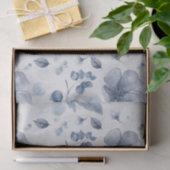Elegantes Watercolor Dusty Blumenmuster Seidenpapier (Geschenk)