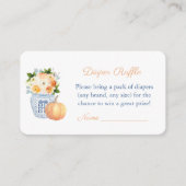 Elegantes Watercolor Fall Babydusche Windelwanne W Begleitkarte (Vorderseite)