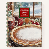 Elegantes Watercolor FerienrezeptNotebook Notizblock (Vorderseite)