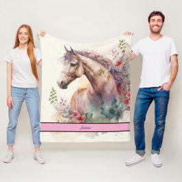 Elegantes Watercolor Fleecedecke
