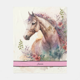 Elegantes Watercolor Fleecedecke