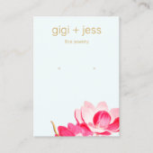 Elegantes Watercolor Floral Magnolia Visitenkarte (Vorderseite)