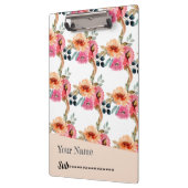 Elegantes Watercolor Floral Notebook Klemmbrett (Links)