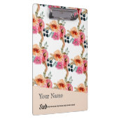 Elegantes Watercolor Floral Notebook Klemmbrett (Rechts)