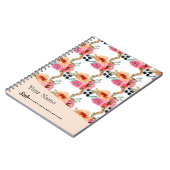 Elegantes Watercolor Floral Notebook Notizblock (Linke Seite)