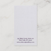 Elegantes Watercolor Floral Ohrringe Display Visitenkarte (Rückseite)