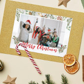 Elegantes Watercolor Foliage Weihnachten