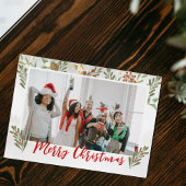 Elegantes Watercolor Foliage Weihnachten