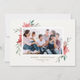 Elegantes Watercolor Foto zu Weihnachten Blume