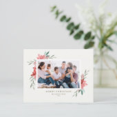 Elegantes Watercolor Foto zu Weihnachten Blume (Stehend Vorderseite)