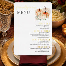 Elegantes Watercolor-Friendsgiving-Kürbis-Dinner