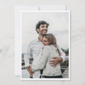 Elegantes Watercolor-Gebirge Wald Hochzeit Foto Save The Date (Rückseite)