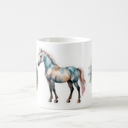 Elegantes Watercolor Kaffeetasse (Mittel)