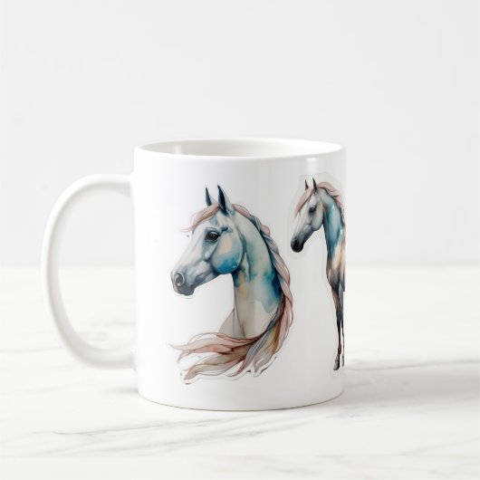 Elegantes Watercolor Kaffeetasse (Links)
