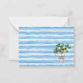 Elegantes Watercolor Main Squeeze-Brautparty Mitteilungskarte (Rückseite)