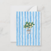 Elegantes Watercolor Main Squeeze-Brautparty Mitteilungskarte (Rückseite)