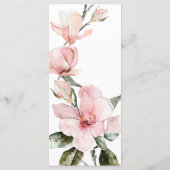 Elegantes Watercolor Menükarte (Rückseite)