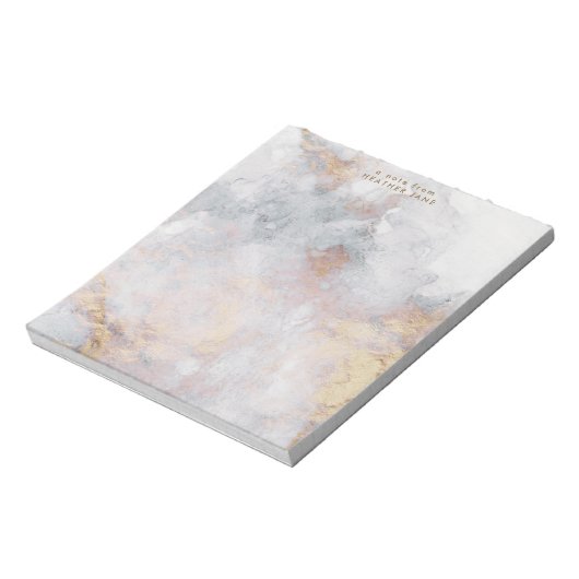 Elegantes Watercolor Notepad Notizblock (Rotiert)