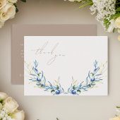 Elegantes Watercolor Olive Branch Memorial Vielen Mitteilungskarte