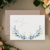 Elegantes Watercolor Olive Branch Memorial Vielen Mitteilungskarte