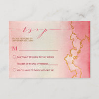 Elegantes Watercolor Ombre Rosa Goldmarmor UAWG