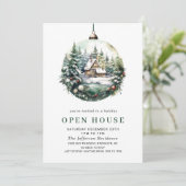 Elegantes Watercolor Ornament Weihnachten Einladung (Stehend Vorderseite)