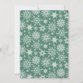 Elegantes Watercolor Ornament Weihnachten Party Einladung (Rückseite)