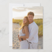 Elegantes Watercolor PINEAPPLE Tropic Fruit Foto Einladung (Rückseite)