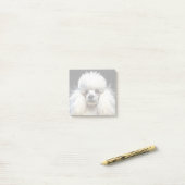 Elegantes Watercolor Poodle Post-it Klebezettel (Auf Schreibtisch)
