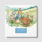 Elegantes Watercolor Rabbit Baby Shower Guest Book Gästebuch (Vorderseite)