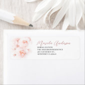 Elegantes Watercolor Rosa Blume Brautparty (Insitu)