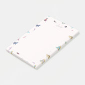 Elegantes Watercolor Schmetterlinge Schönes Design Post-it Klebezettel (angewinkelt)