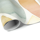 Elegantes Watercolor Shuffle-Muster Geschenkpapier (Rolleneckpunkt)
