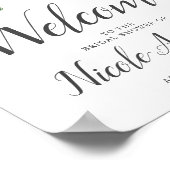 Elegantes Watercolor Sonnenblumen Brautparty Willk Poster (Ecke)