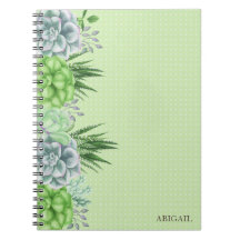 Elegantes Watercolor Sukkulentes Botanisches Monog
