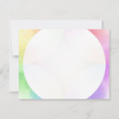 Elegantes Watercolor Template Script Monogram Mode Mitteilungskarte (Rückseite)