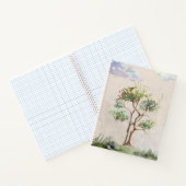 Elegantes Watercolor Tree Notebook Notizblock (Innenseite)