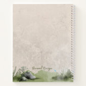 Elegantes Watercolor Tree Notebook Notizblock (Rückseite)