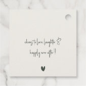 Elegantes Watercolor Wald Forest Brautparty Geschenkanhänger (Rückseite)