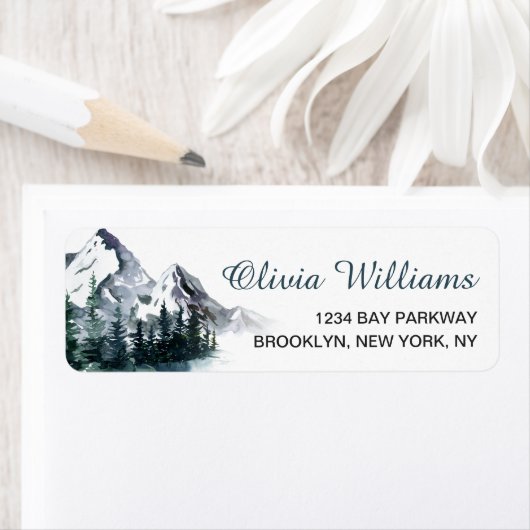 Elegantes Watercolor Wald Landschaftsbild (Insitu)