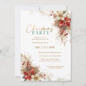 Elegantes Watercolor Weihnachtsgebäck - Party Einladung (Vorderseite)