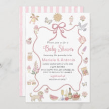 Elegantes Watercolor Whimsical Summer Doodles Baby