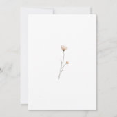 Elegantes Watercolor-Wildblumen-Brautparty Einladung (Rückseite)