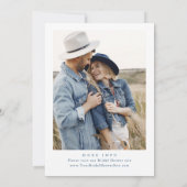 Elegantes Watercolor Wilde Blume Brautparty Einladung (Rückseite)