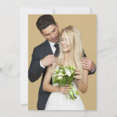 Elegantes Watercolor Wldblumen UAWG Einladung (Rückseite)