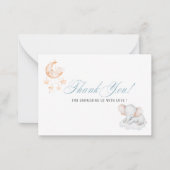 Elegantes WatercolorLittle stsr Elefant Baby showe Mitteilungskarte (Vorderseite)