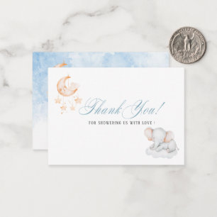 Elegantes WatercolorLittle stsr Elefant Baby showe Mitteilungskarte